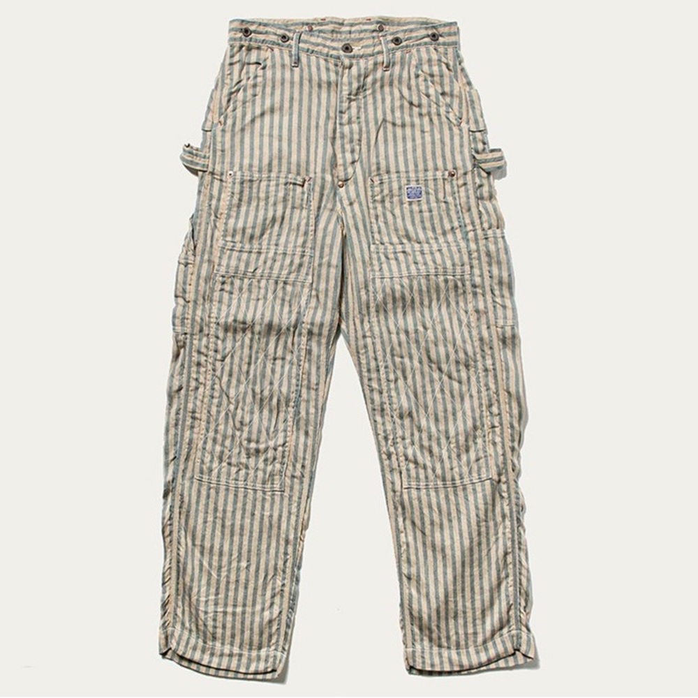 Kapital Linen Blues Hickoree Lumbar Pants size 1